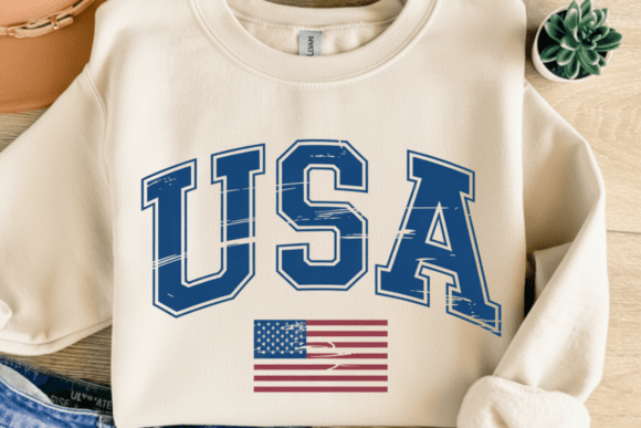 A Bold Patriotic Varsity Graphic for Modern Creators