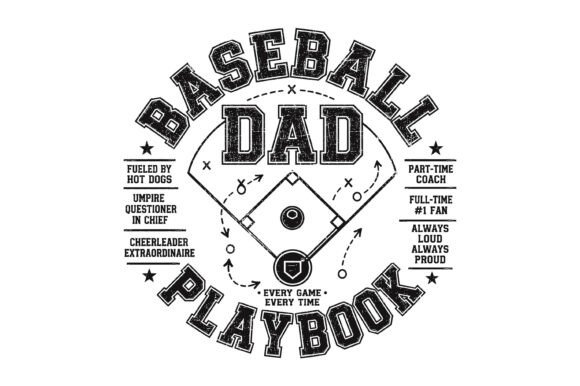 Baseball Dad Playbook: Vintage Typography for Authentic Branding