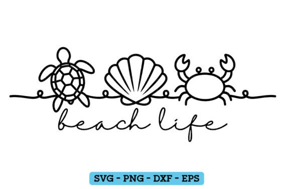 Beach Life PNG SVG Summer Seashells: Elevate Your Creative Projects