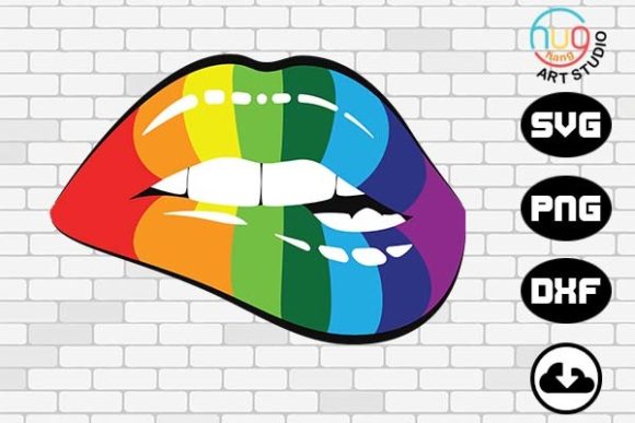 Celebrate Identity: Designing with Rainbow Lips and Gay Pride SVGs