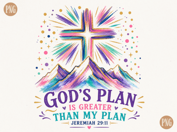 God’s Plan is Greater Than My Plan PNG: A Designer's Faith-Based Asset