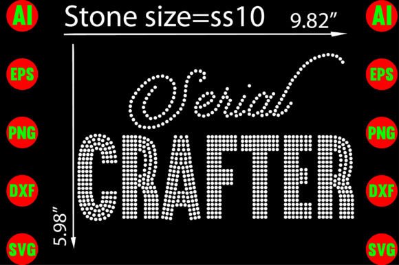 Serial Crafter Rhinestone Templates: Instant Design Assets