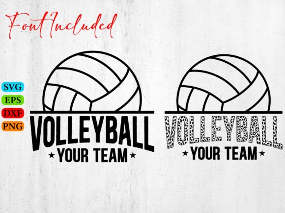 Volleyball Team Name SVG Template: Elevate Your Branding